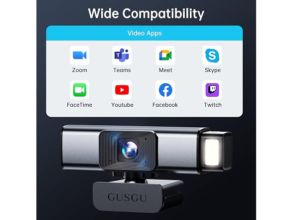 GUSGU G940 2K Quad HD Webcam for PC