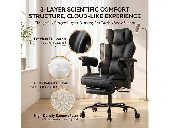 Big and Tall Gaming Office Chair 400lbs