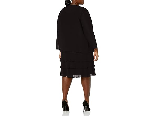 S.L. Fashions Women's Black Jacket (22P)