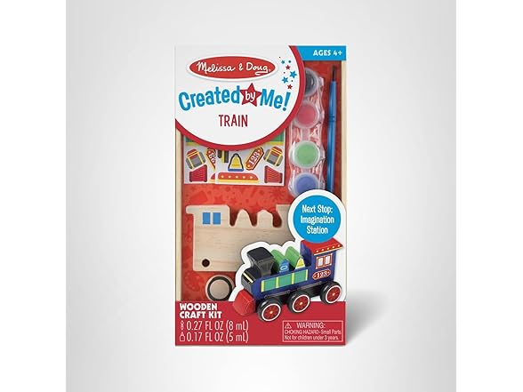 Melissa & Doug Train Wooden Craft Kit