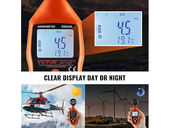 Portable Anemometer, 14-113 Degrees