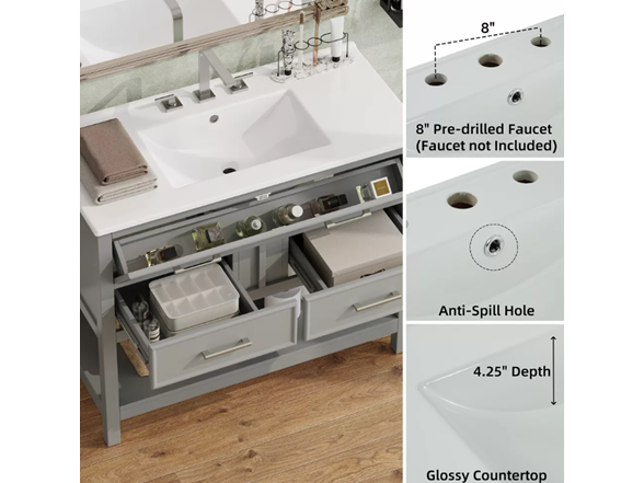 Christopher Knight Home Lowell Contemporary 36" Vanity
