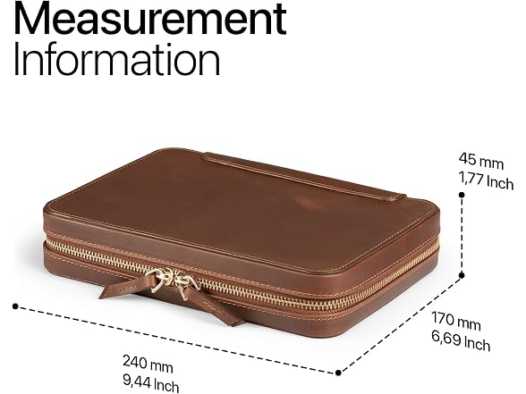 Londo Genuine Leather Travel Jewelry Organizer Case