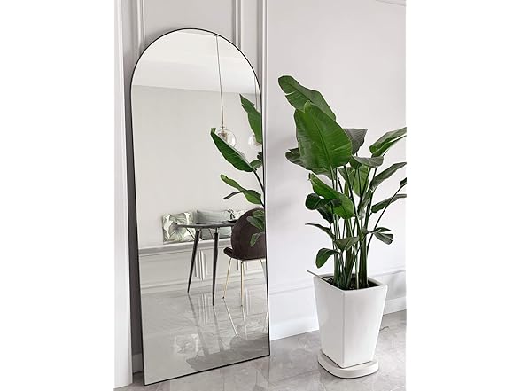 PexFix Full Length Sleek Arched-Top Standing Mirror