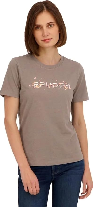 Spyder Women Wordmark Logo Graphic Short T-Shirt - Gallery 9