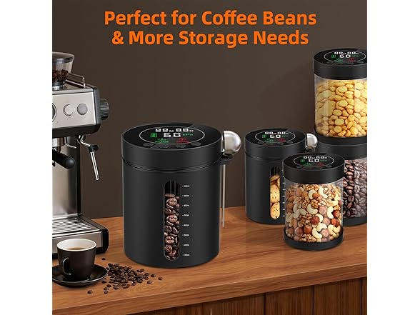 ZDXBO Automatic Vacuum Coffee Canister