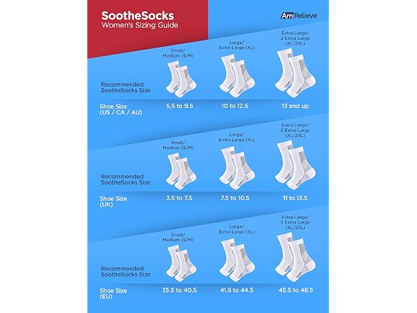 AmRelieve Soothesocks Neuropathy Socks Large
