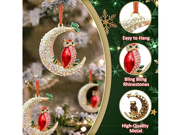 HEYINSHEN Owl Ornaments - Metal Owl