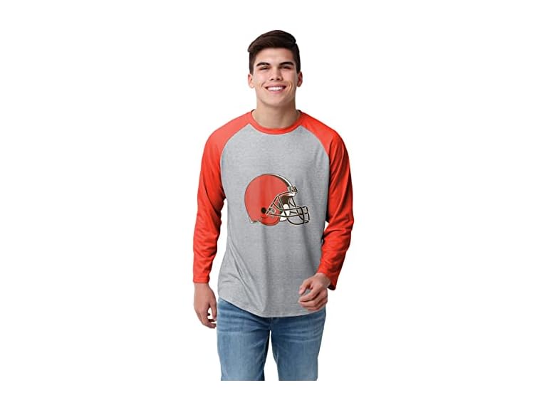 BROWNS Gray Big Logo Raglan (XL)