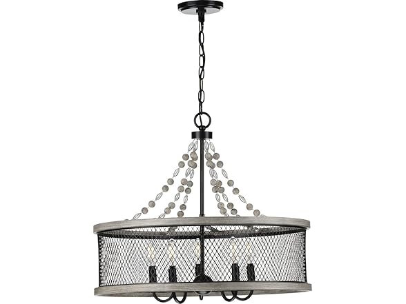 Austelle 5-Light Chandelier, Bronze