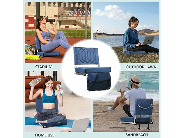 Stadium Seats with Back Support, 2 Pack