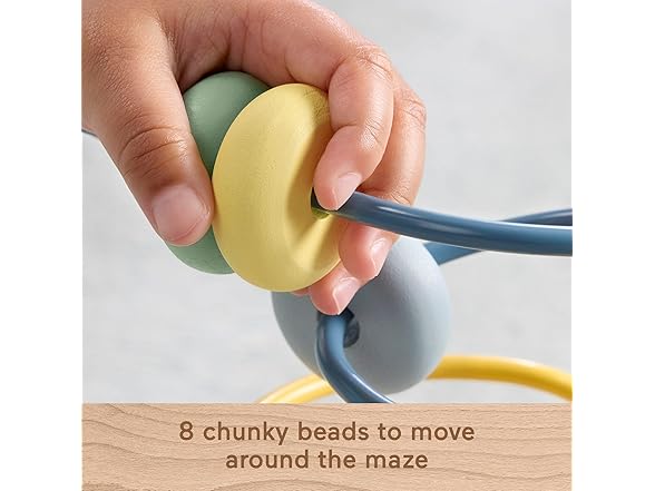 Fisher-Price Wood Toddler Toy Bead Maze