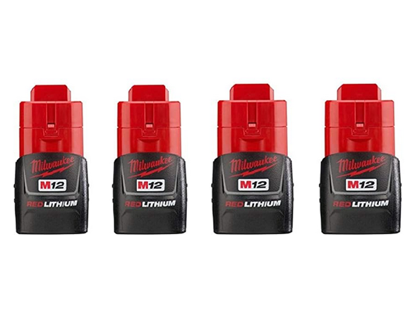 Milwaukee 48-11-2411 M12 1.5Ah Compact Battery 4pk