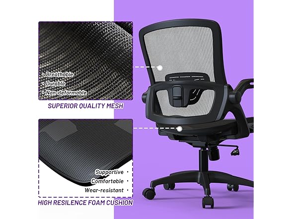 Ergonomic Mesh Seat Home Office Chair