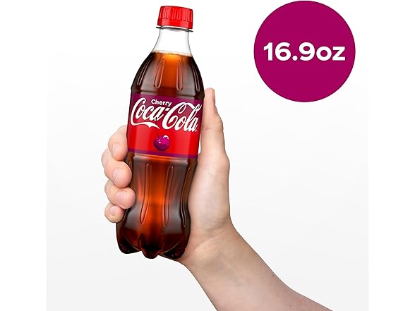 6PK Coca-Cola Cherry Soda Soft Drink, 16.9 OZ