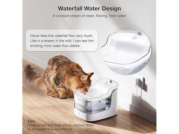 Petgugu L Cat Water Fountain Smart App Control
