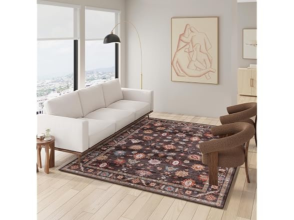 Gertmenian Washable Rug 9x13 Cspr Brown