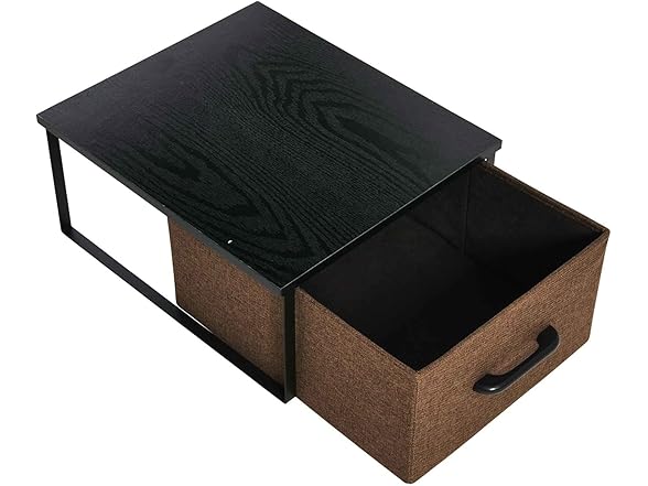 Household Essentials Stacking Storage Boxes with Laminate Top