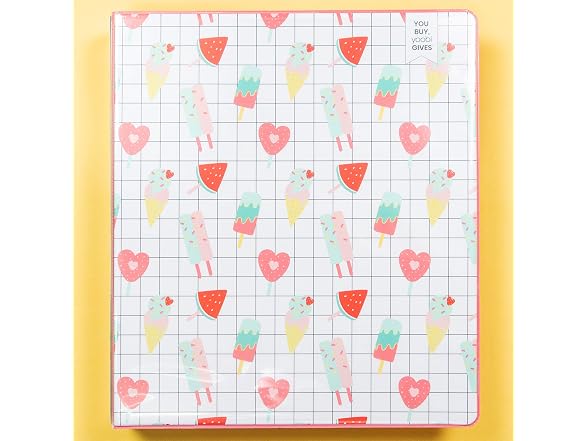 Yoobi | 1 Inch Binder, Popsicle | Holds Up to