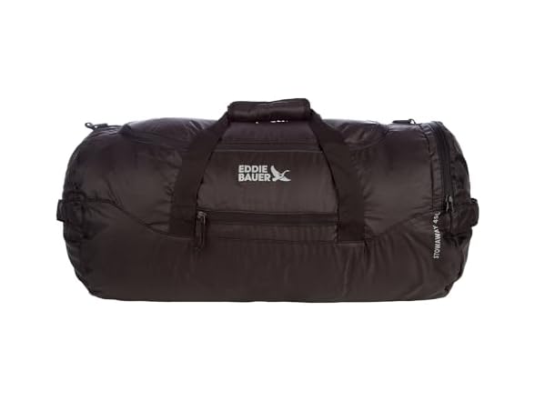 Eddie Bauer Stowaway Packable Duffel Bag, Dark Smoke