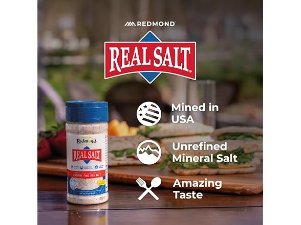 Redmond Real Sea Salt - Natural Unrefined Gluten Free