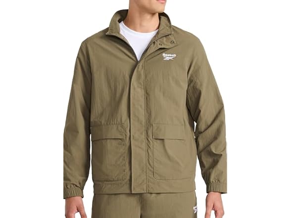 Reebok Men (M) Ri Utility Woven Jacket Army Green