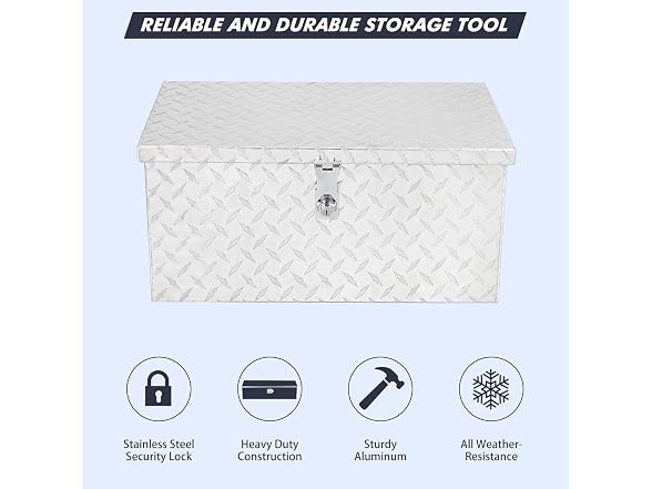 Takywep 36 Inch Truck Bed Tool Box Sliver