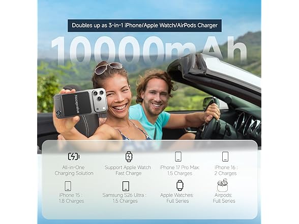 Nocapvalue Qi2 Magnetic Portable Charger