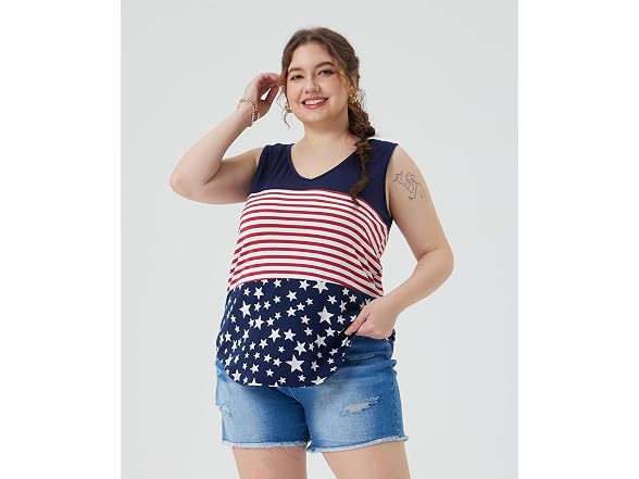 Ritera Women (XXL) Tank Tops Block Stars Camisoles