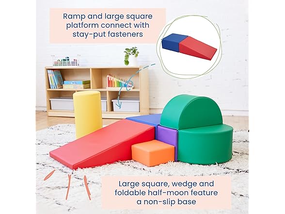 ECR4Kids SoftZone Crawl and Climb Playtime Playset