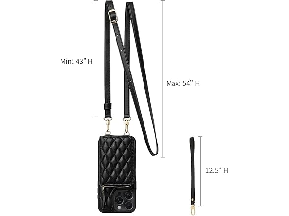LAMEEKU iPhone 15 Pro Wallet Case