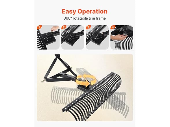 Pull-Behind Thatch Remover, 60" Width, Equipped