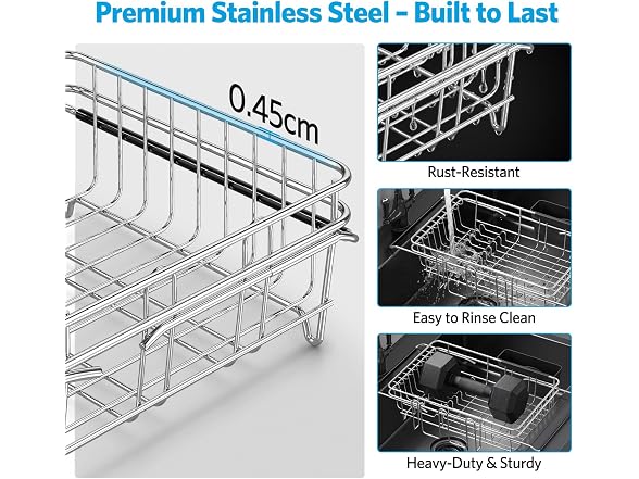 Delamu Over-the-Sink Dish Rack, Small
