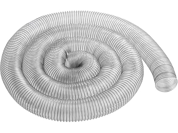 Dust Collection Hose, 4'' x 20', Thickened PVC