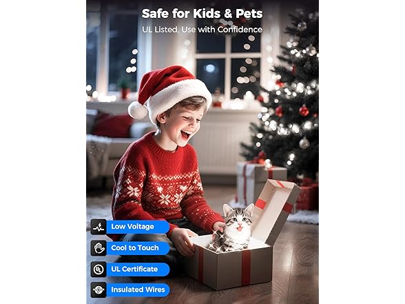 Brightever 1100 LED Outdoor Christmas Lights, 360 FT