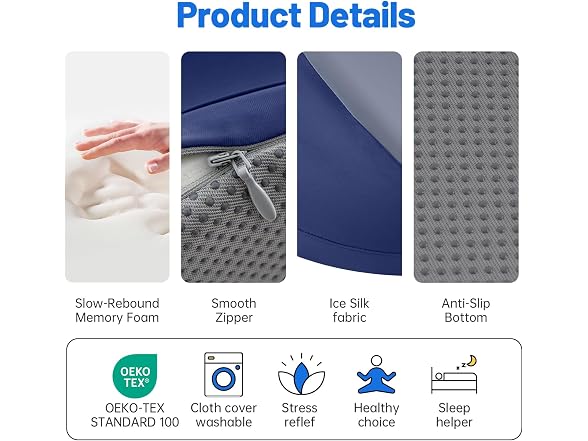 MOONYOOY Zoned Memory Foam Wedge