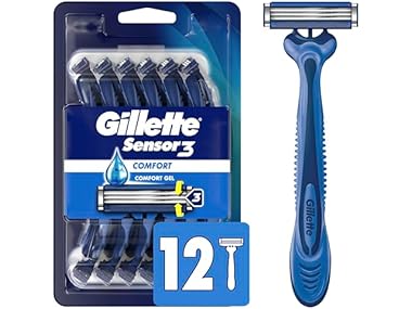 $18 Gillette Sensor3 Razors 12ct 6-Pack dealfomo