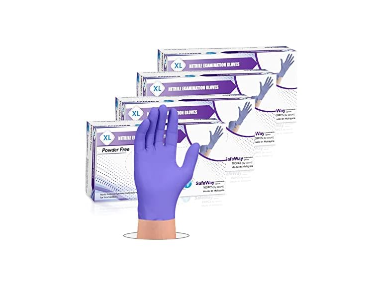 SafeWay Nitrile Gloves, 400 Ct, X-Large