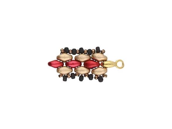 10 CYMBAL Vourkoti Superduo Bead Ending Finding