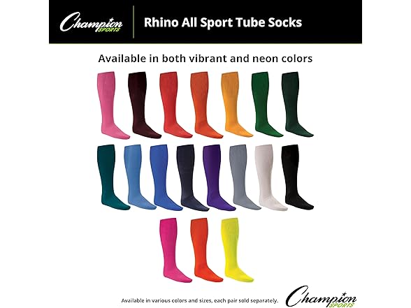 Champion Rhino Sport Socks L Neon Orange