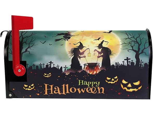 ZZKKO Magnetic Mailbox Covers Halloween