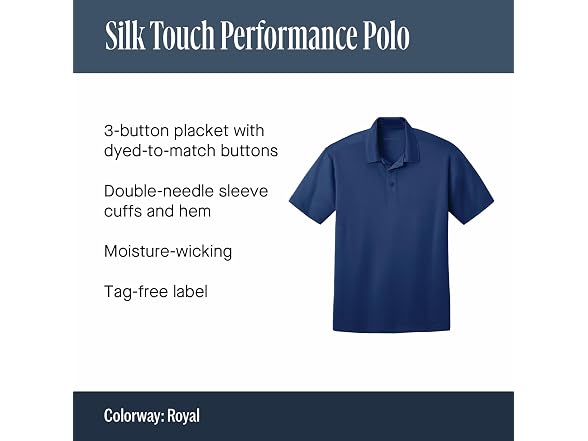 Port Authority Men (S) Silk Touch Performance Polo
