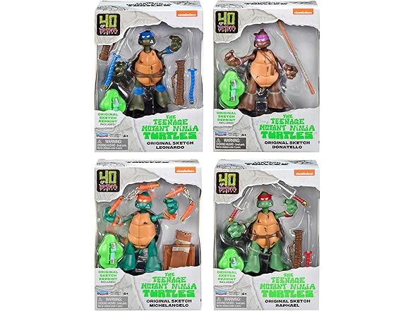 TMNT Original Sketch Collector Figure w Comic Book
