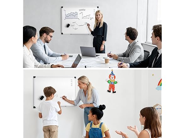 VUSIGN Magnetic Dry Erase White Board for Wall 24"×18"