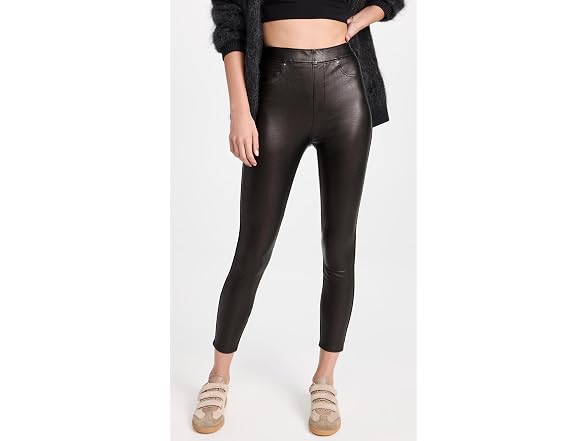 Spanx Women (S) Leather Like Ankle Skinny Pants