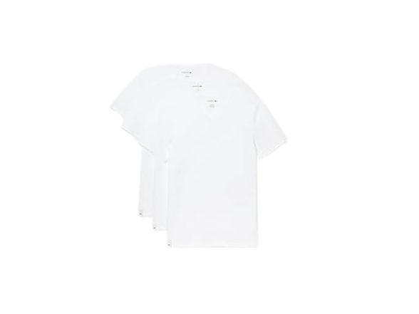 Lacoste Men's V-Neck T-Shirt 3-Pack (S)