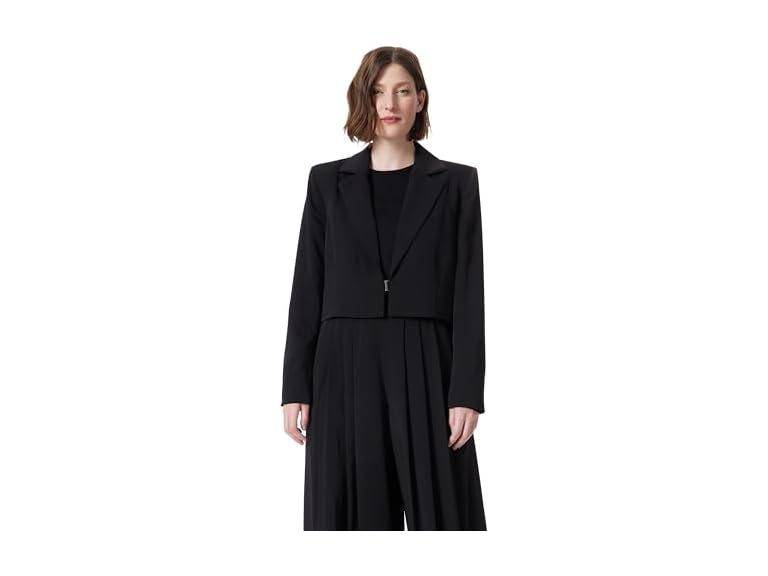 DEE OCLEPPO Women's Standard Alice Cropped Jacket with Clasp Front Closure