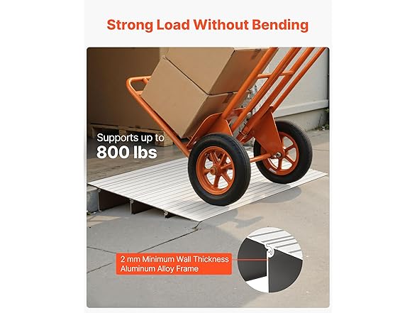 VEVOR Door Threshold Ramp, 3" Rise