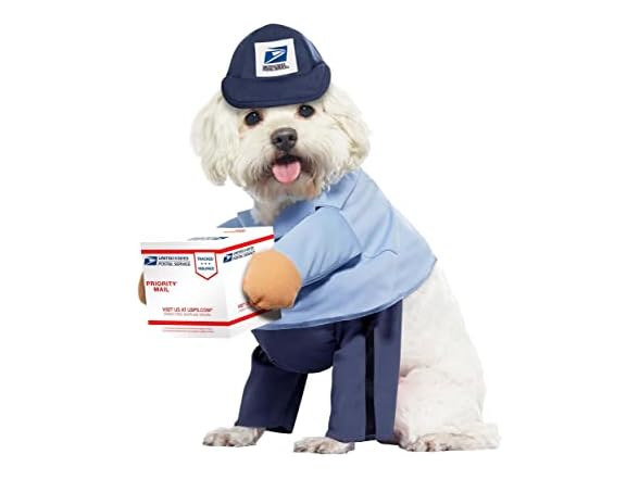 USPS Mail Carrier Pup, Dog Costume Small