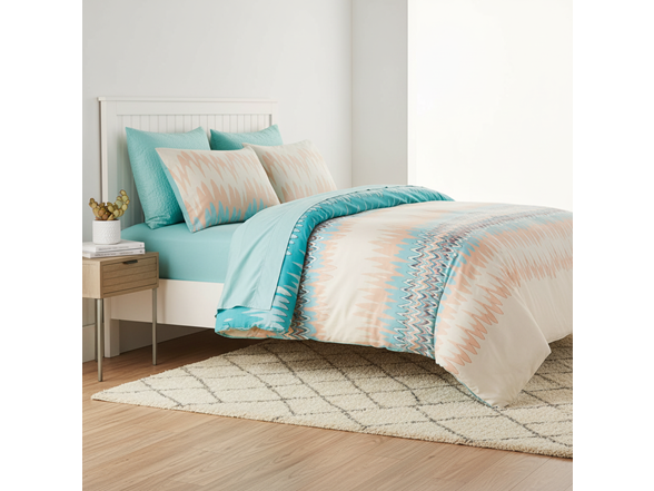 Kensie Ginny 3Pc Aztec Print Duvet Set